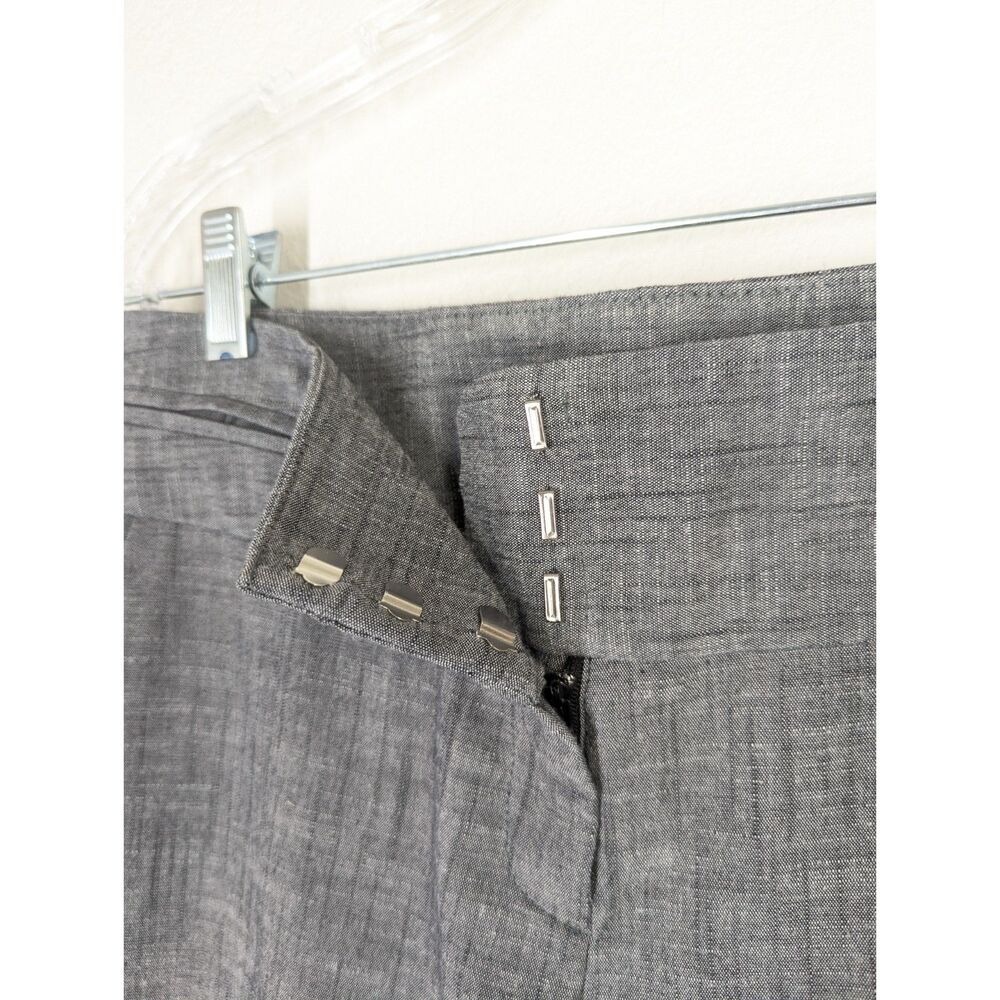 Vintage Tracy Evans Wide Leg Cuffed Grey Dress Pants Size 9 - Picture 5 of 6